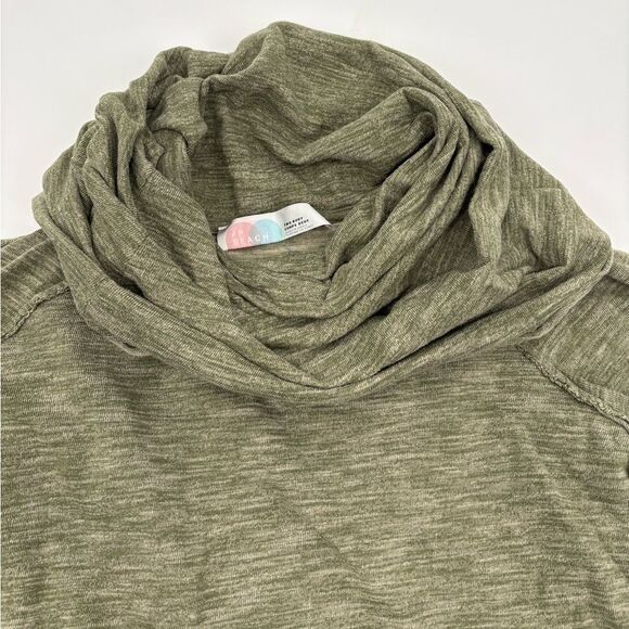 Free people | cocoon Green Cowl Neck Sweater | medium - Picture 3 of 7